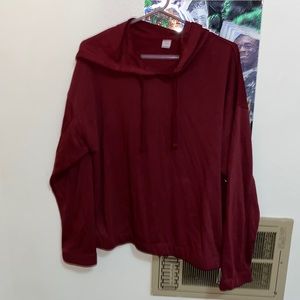 cute burgundy sweatshirt